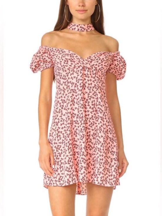 Alexis Dresses & Skirts - Alexis Pink Floral Print Midi Dress